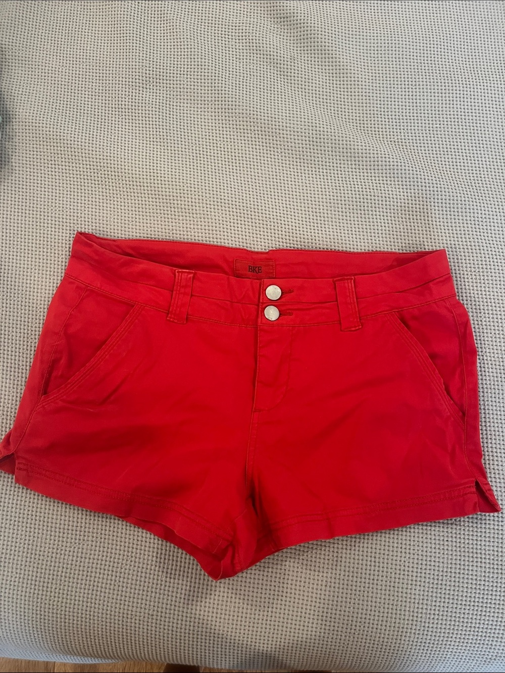 BKE Bright Red High-Waist Women's Shorts